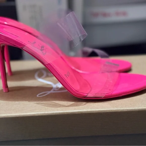 Christian Louboutin Just Nothing 85 – Patent PVC – Size 36.5 – Worn Once - Picture 2 of 3